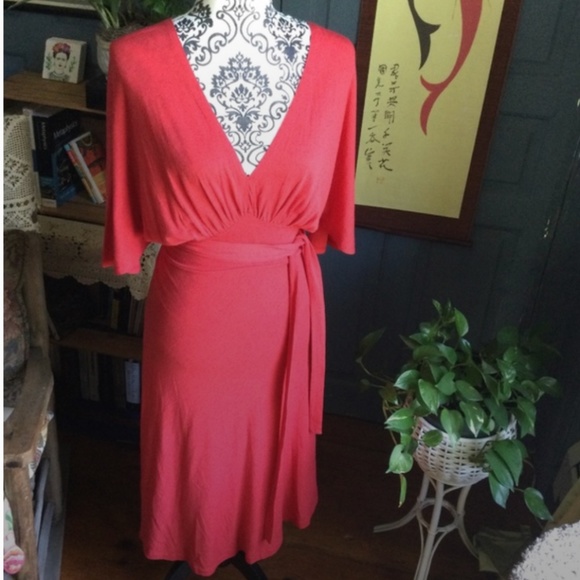Paul & Joe Dresses & Skirts - Paul & Joe Italy Red Wool blend Dolman dress 40